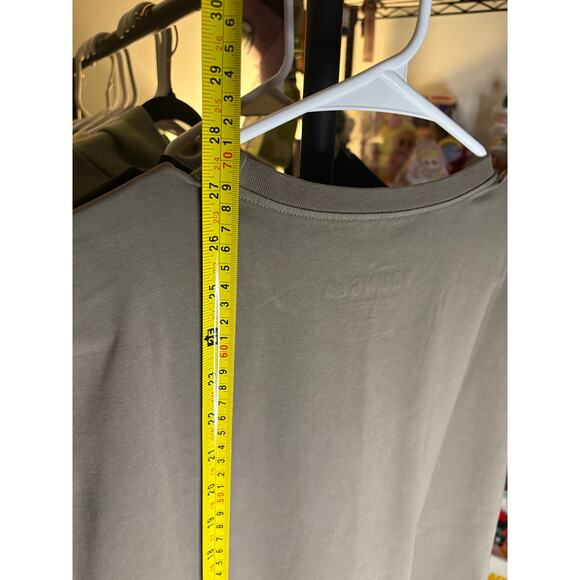 New Sz. S - YoungLA Distressed Stretch Pocket Tee, Gray. - Picture 4 of 9